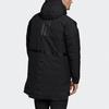 Adidas Outdoor Waterproof Warm Mid-Length Hooded Cotton Jacket Men Jacket Black FT2432