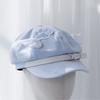 Trendy Wing Embellished Beret Hat Unique Wing Beret Hat Large Border Hat for Casual Outings or Art Exhibitions