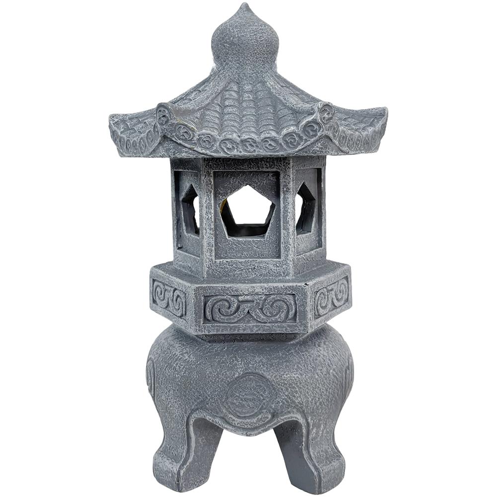 

Solar Powered Pagoda Garden Lamp, Waterproof Zen Outdoor Light For Courtyards And Patios Outdoor Festival Decorative Lamp