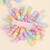 2Pcs Cartoon Unicorn Hair Clips Firework Rainbow Curled Ribbon Tassels Hairpins For Girls Children New Headwear Hair Accessories