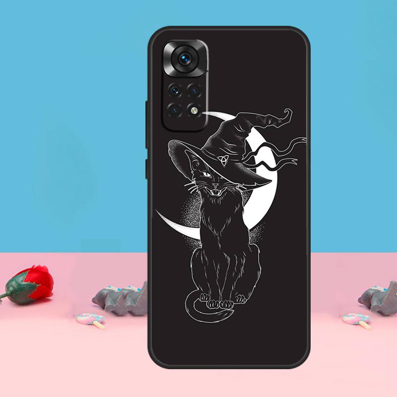 Witch Cat Cover For Xiaomi Redmi Note 13 10 11 12 14 Pro 11S 12S Case For Redmi 15 12C 13C 14C 10C 15C