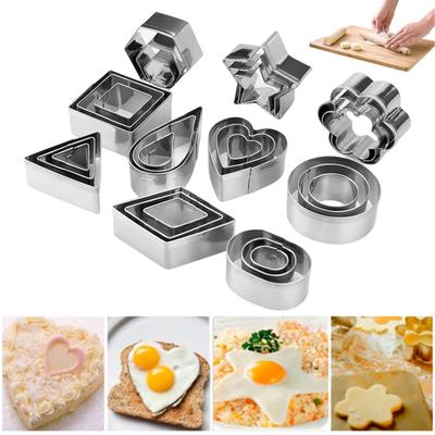 30Pcs/Set Mini Cookie Cutters Set Stainless Steel Easy To Store Fun Shapes Unique Anti-rust Molds
