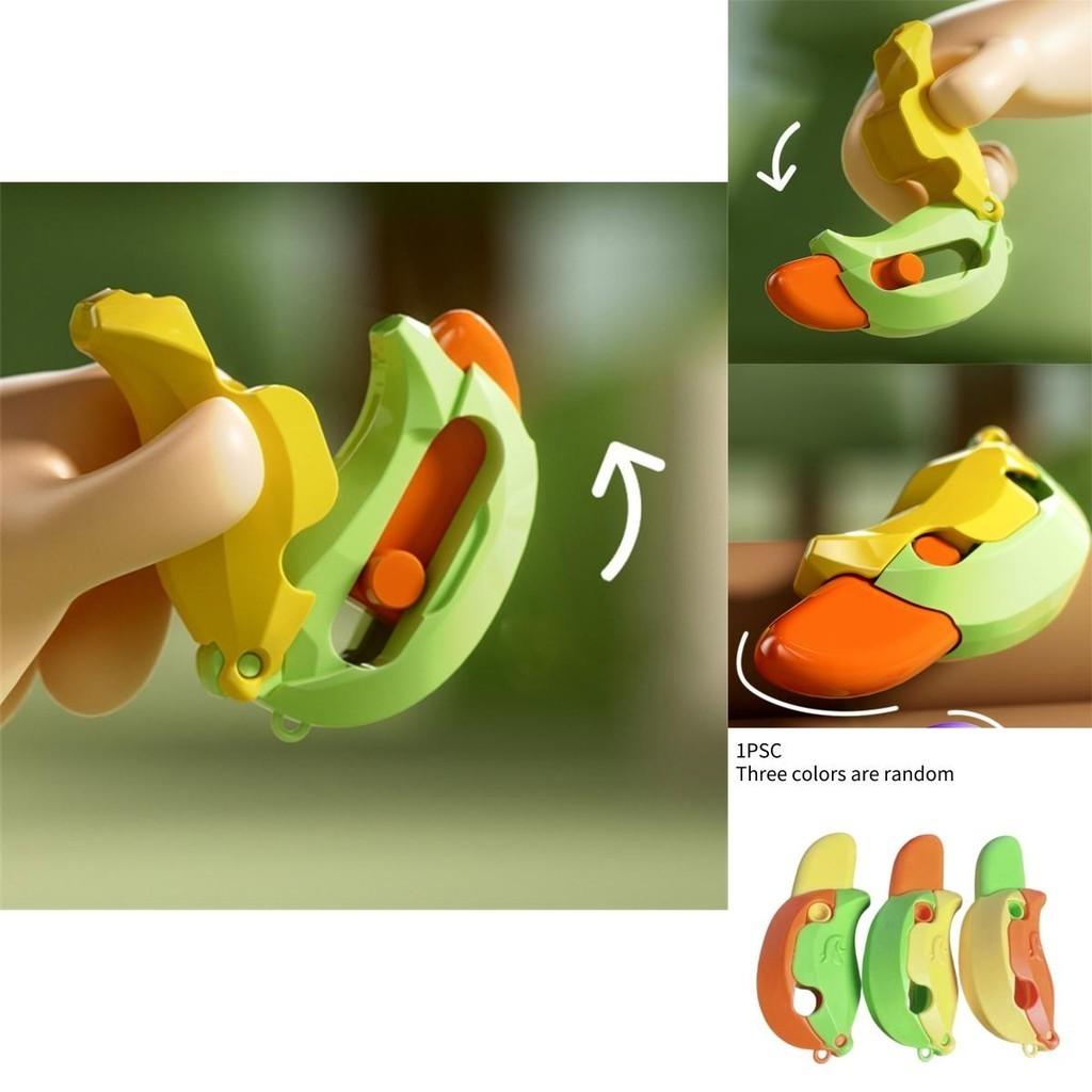 New Gravity 3d Banana Carrot Knife Round Blade Banana Radish Knife Decompression Toy
