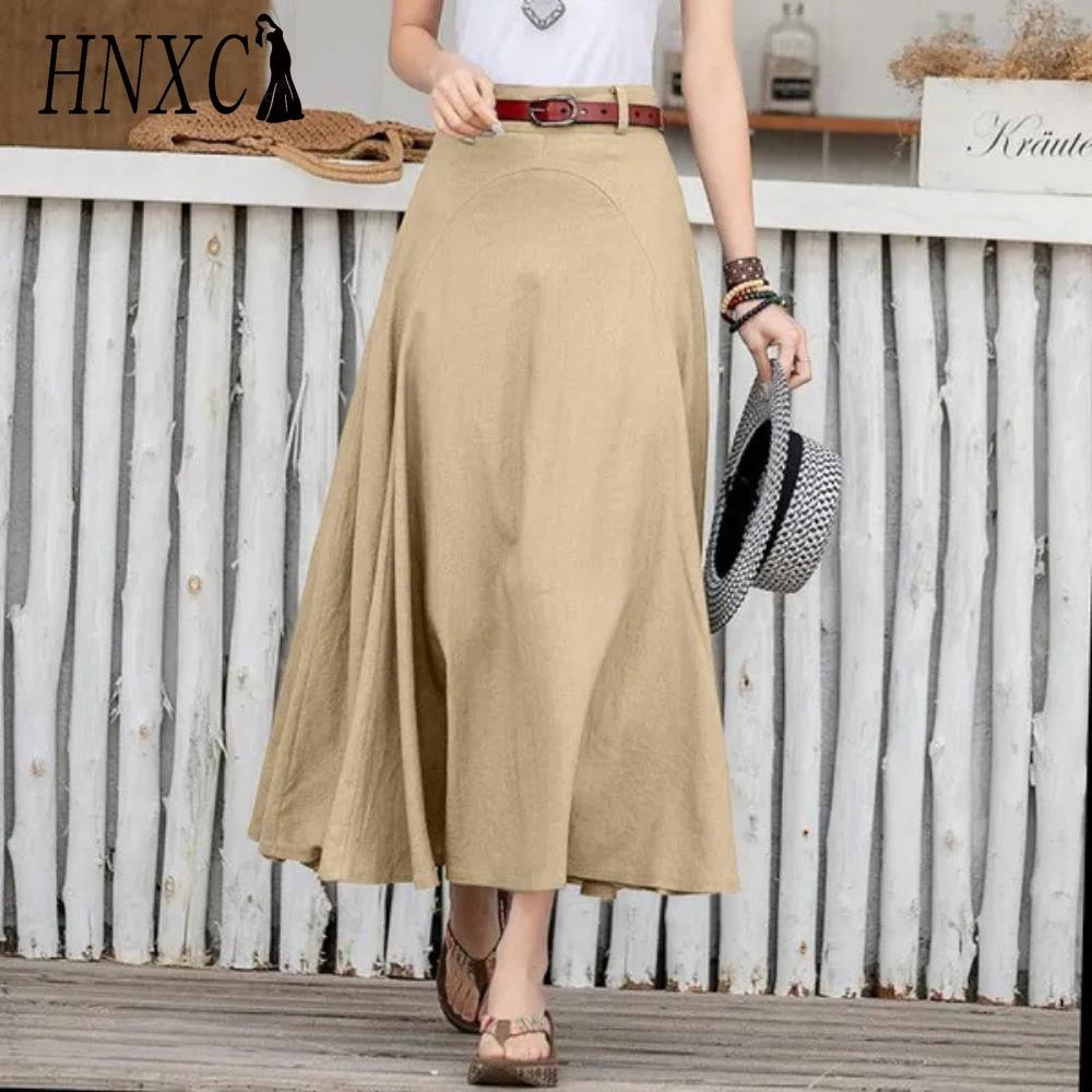 

HNXC Женская Модная Повседневная Летняя Весенняя Юбка XXXL хаки
