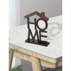 1pc Chic Wooden "HOME" Letter House-Shaped Decor Versatile Indoor/Outdoor Use, Ideal Gift For Home & Office, Home Decor, Versatile Living Room Decor