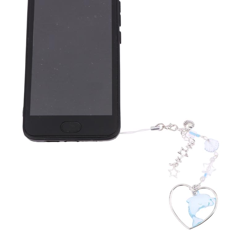Summer Sea Dolphin Shell Star Phone Charms Pendant Diy Bead Safe Lucky Cases Hanging For Bag Ccd Camera Colorful Y2K Ins Korea