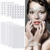 Shiny Face Rhinestone Crystal Stickers 3-12MM 3D  Gems Decals  Party