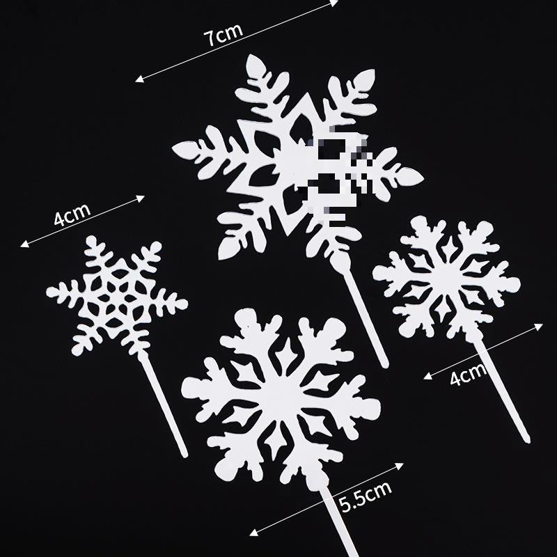 Frozen Christmas Snowflake Acrylic Cake Decoration Insert