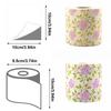 1-5 Stück Rosenbedrucktes Toilettenpapier Bunte Toilettenpapierrolle Kreative Party-Serviette Bedrucktes Toilettenpapier Blumen-Toilettenservietten