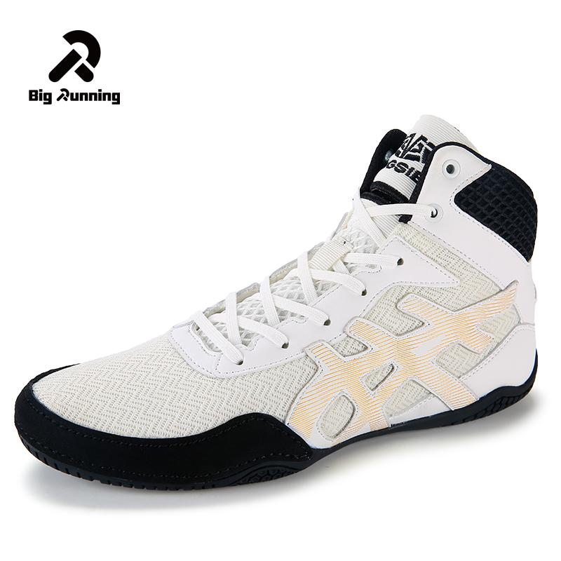 Original Mid Cut Blue Boxing Sneakers Neutral Wear Lightweight Sambo Shoes Unisex Breathable Wrestling Fighting Shoes 36 слоновая кость
