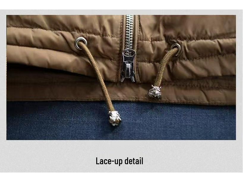 2025 Women's Winter Oversized Lotus Leaf Collar Zipper Jacket: Trendy, Lightweight, Warm Streetwear.