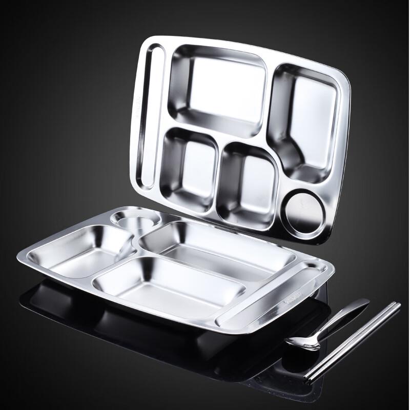 304 Stainless Steel Divided Lunch Tray
