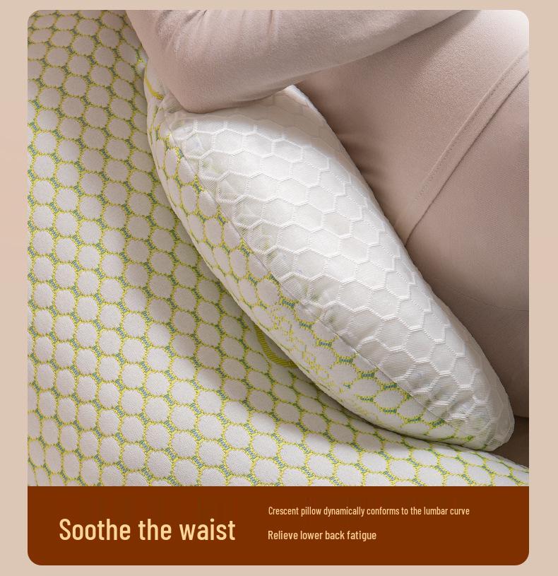 Maternity Summer Side Sleeper Pillow - Lumbar and Belly Support for Pregnant Women