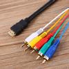 .5M 5Ft HD 1080P HDMI Male To 3 RCA AV Audio Video Converter Cable Cord Adapter