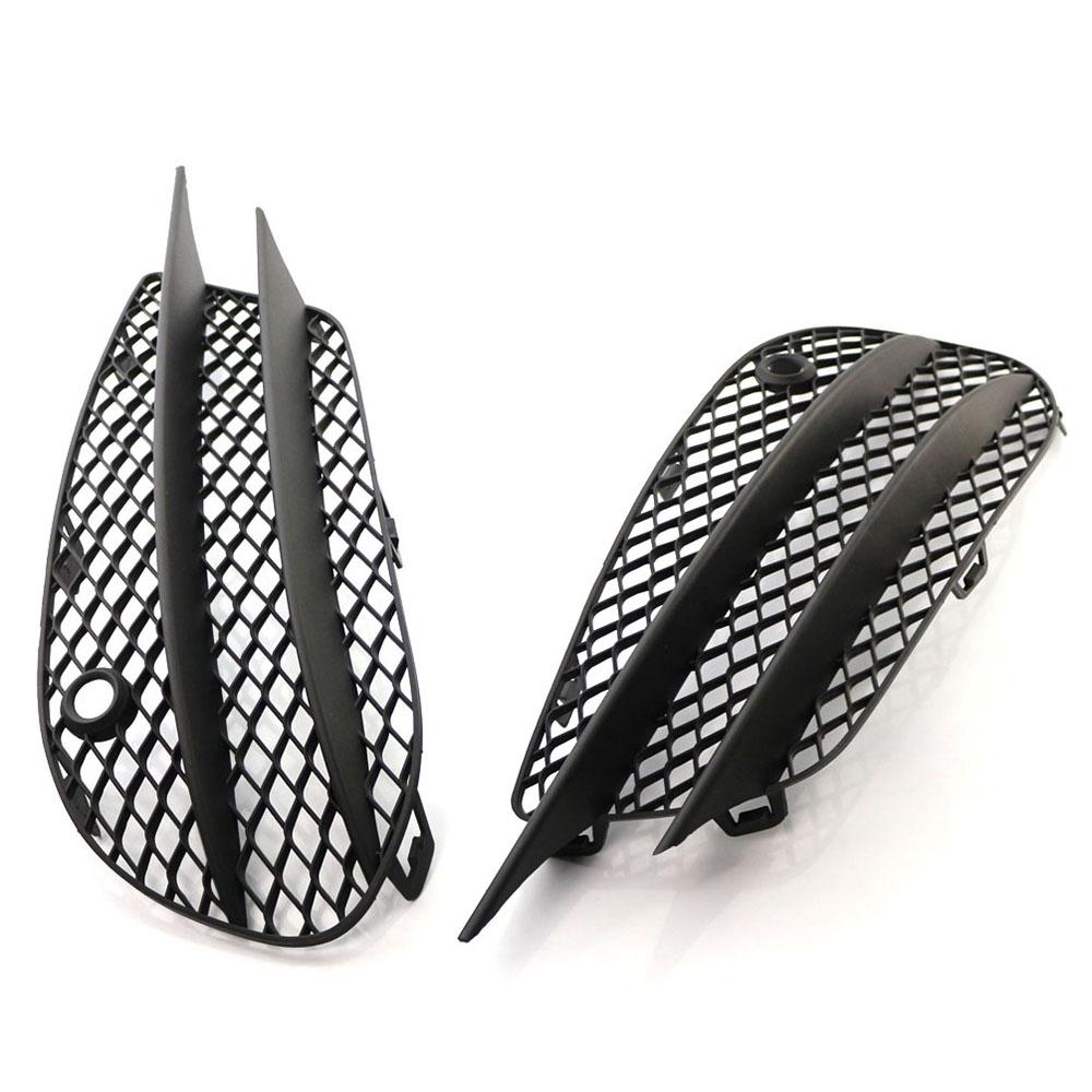 N60R-For W205 C-Class C180 C200 C260 2015-2018 Set L+R Front Bumper Fog Lamp Grill Grille Insert Face Bar Cover