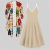3D  Printed  Set Dress Coat ,  Double Spelling with Diverse Colors and Shapes  Fashion Print,suitable for Various Scene Fashion Styles