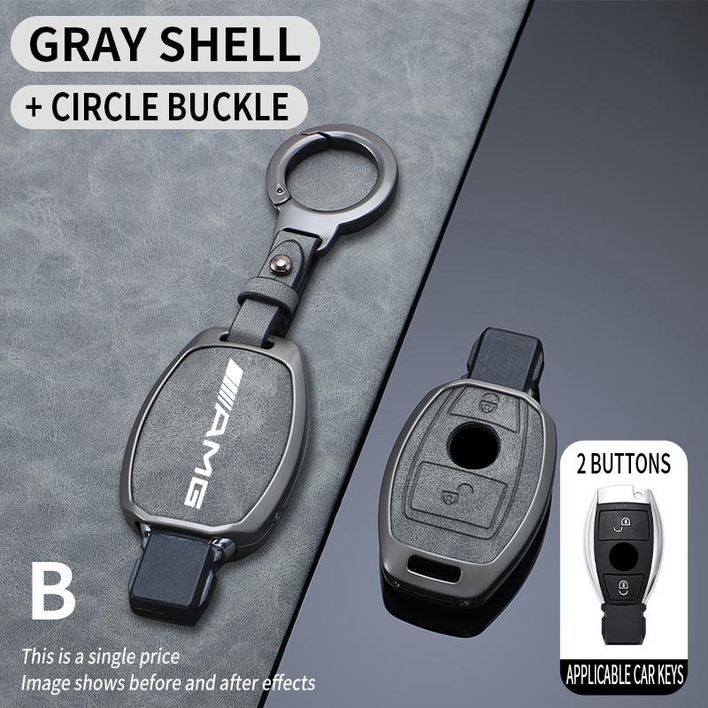 Car Key Case Cover Shell for Mercedes Benz AMG W204 W463 W176 W251 W205 A200 A260 A C R G Class GLA CLA GLK GLC CLS Keychain