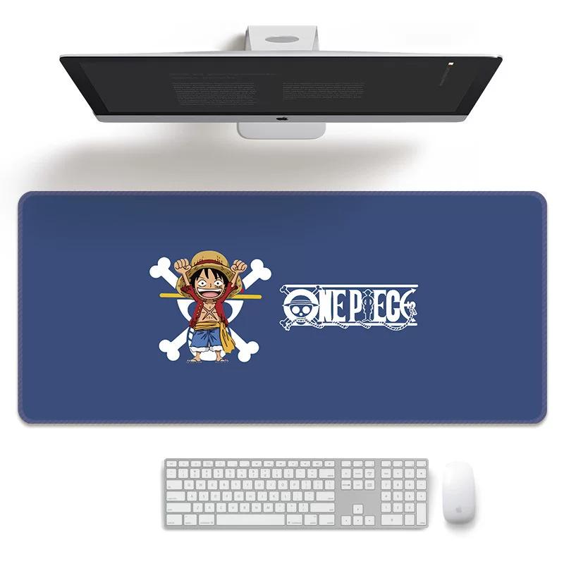 Cartoon Anime Mouse Pad Oversized ONE PIECE Boys E-sports Game Two-dimensional Computer Keyboard Desk Pad Office Cute Large Size  Non-slip Mouse Pad