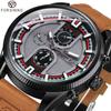 Forsining Sports Watches for Men Calendar Design Leather Strap Business Fashion Automatic Mechanical Mens Watch Fashion Clock