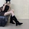 Thick Heel Pile Boots Women's Autumn New Trend But Knee Boots Women's Big Tube Circumference Women's Shoes Boots