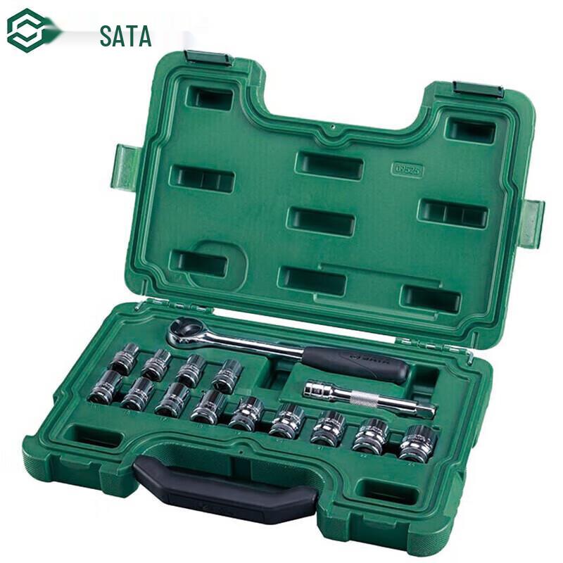 SATA 09525 15-Piece 1/2-Inch Drive Socket Set
