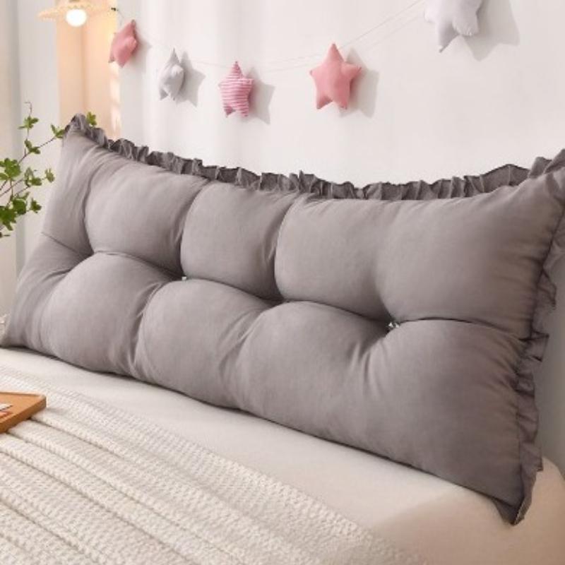 Bed Back Cushion Thicken Quilted Padded Anti-collision Princess Style Large Backrest Removable and Washable Tatami Waist Cushion