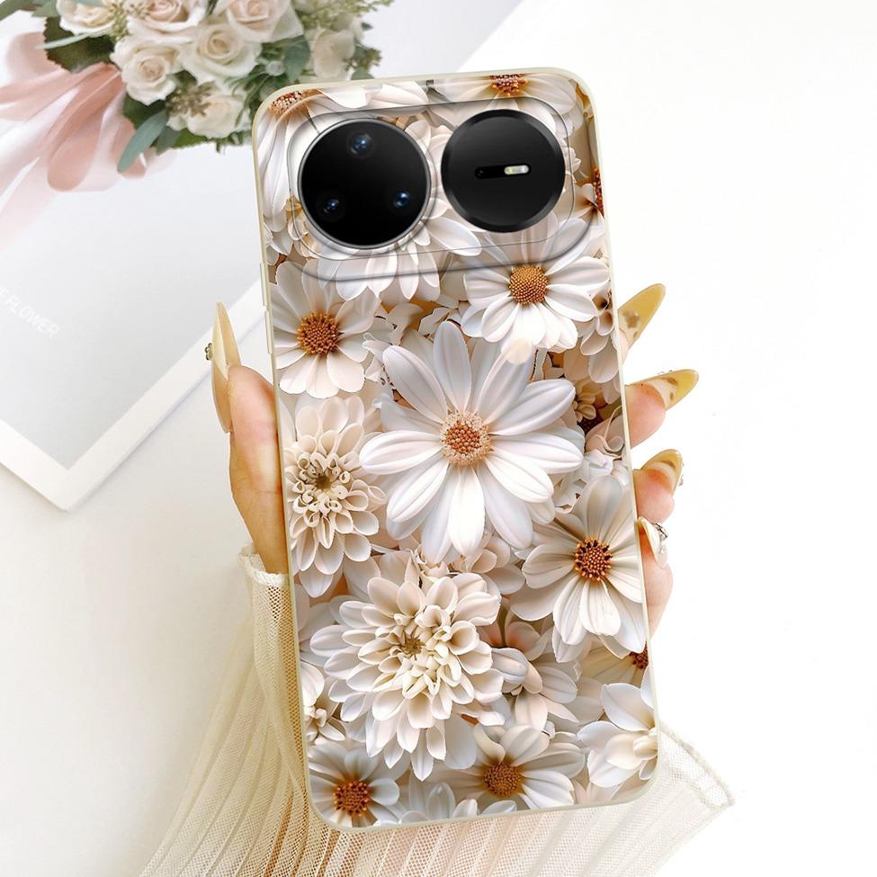 Casing For Huawei Nova 15 Pro Cover Silicone Luxury Fashion Flowers Kawaii Cute Painted Shockproof Case For Huawei KLE-AL00U