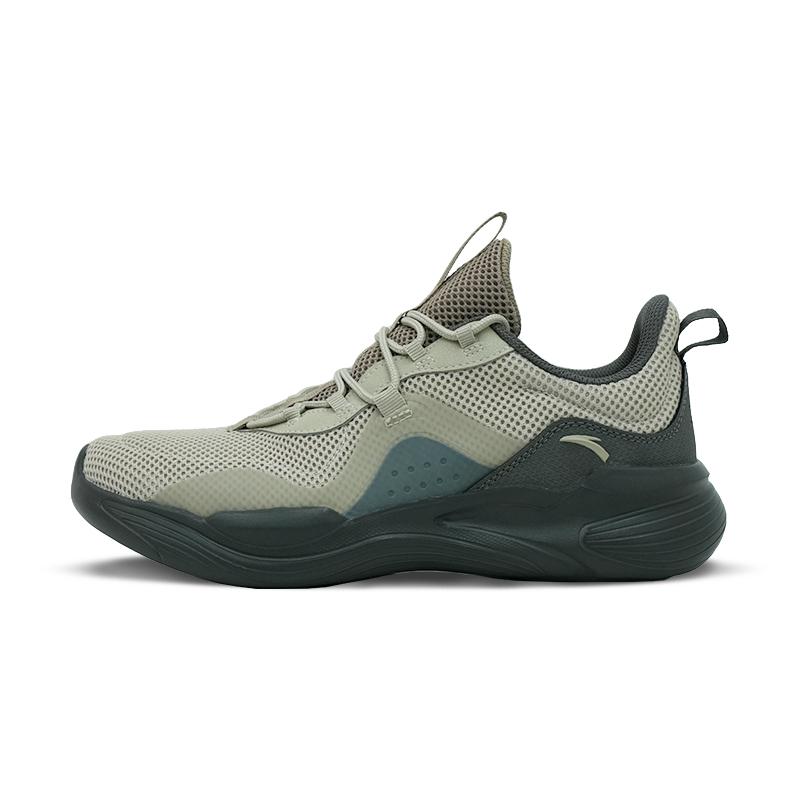 Anta Five Mountains Cushioning Slip Resistant Abrasion Resistant Low Top Running Shoes Men's Black 112437707R-1