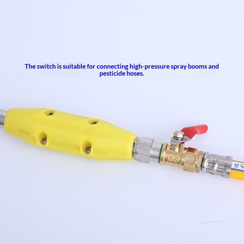 Heavy Duty Brass Steel Ball Valve Leakproof Non Slip Handle Gas Water Fitting For Garden Irrigation Agricultural Spraying Hoses