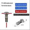 10pcs Wire Cable Snap In T1/T2/D1/D3 Wire Connector No-solder No-peel Quick Terminal Connections Joiners Auto Plug Electrical Accessories