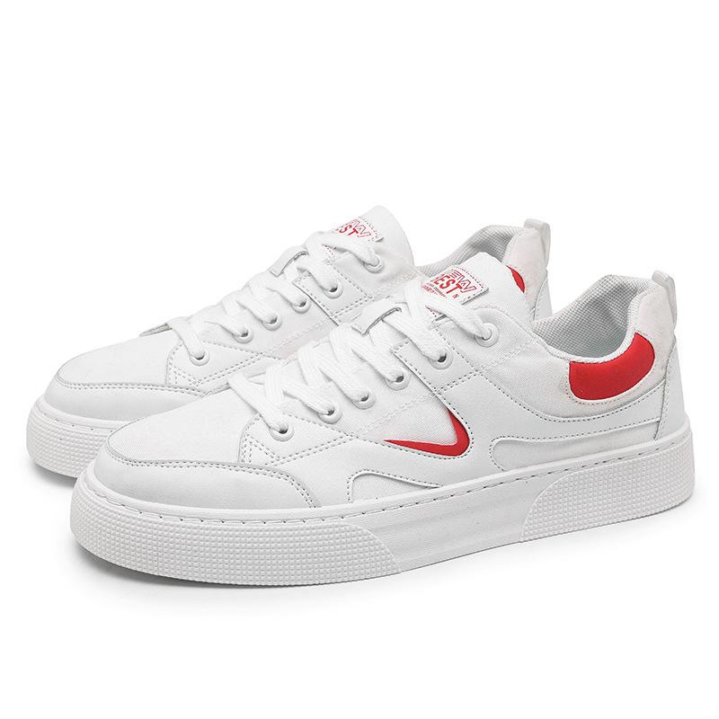Men Sneakers Summer 2025 New Breathable Canvas Shoes Fashion Lace Up Flat Sport Anti-skid Running Board Shoes Zapatillas Hombre