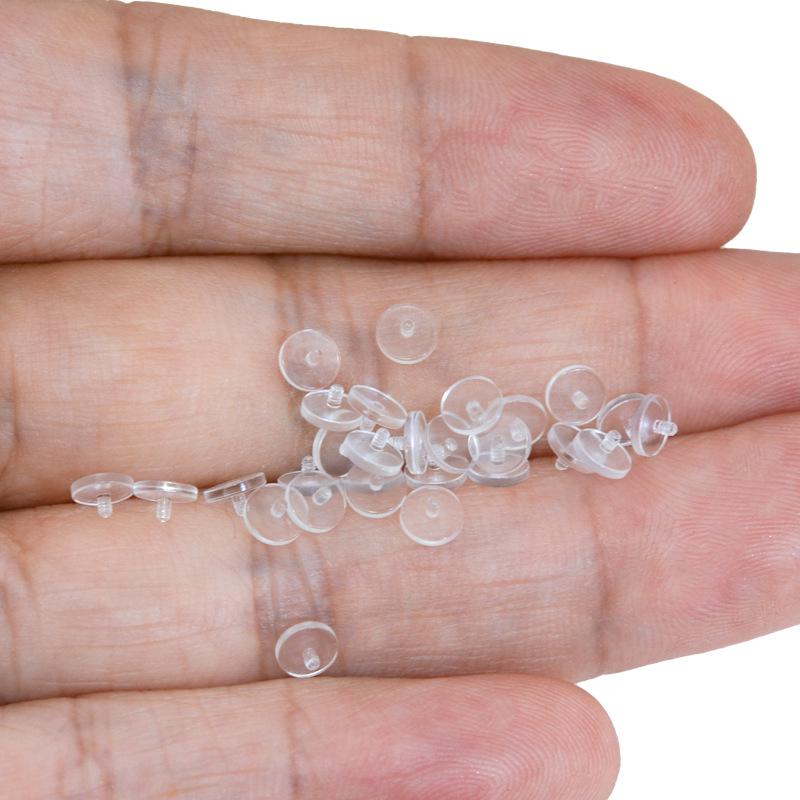 Transparent Acrylic Lip & Cartilage Stud Piercing Jewelry - Student-Friendly Invisible Adapter (0.9/1.0)