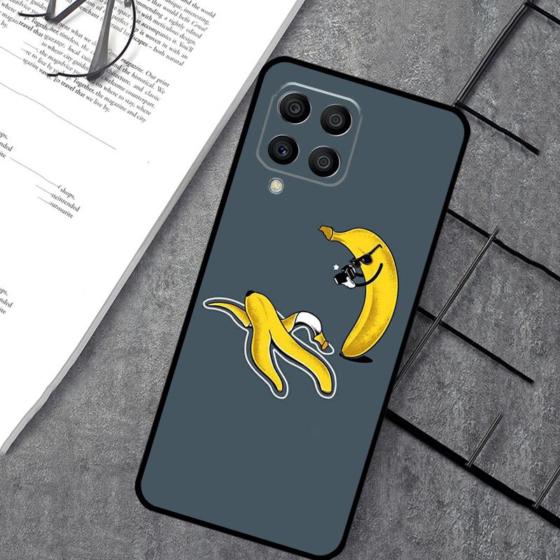 Cartoon Cute Fruit Yellow Banana Case For Samsung Galaxy M54 M32 M52 M15 M11 M12 M13 M14 M06 M16 M36 M56 M31 M53 M35 M55 M34