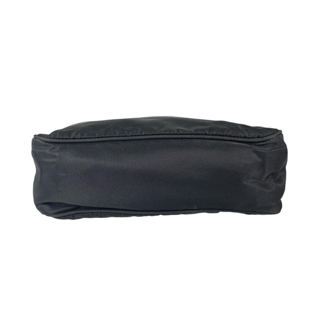 PRADA Triangular logo MV519 Handbag black Women used