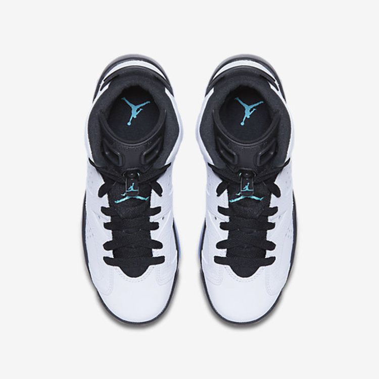 Kids' Sneakers Nike Jordan 6 Retro White Jade Black (GS) White/White-Hyper Jade-Black