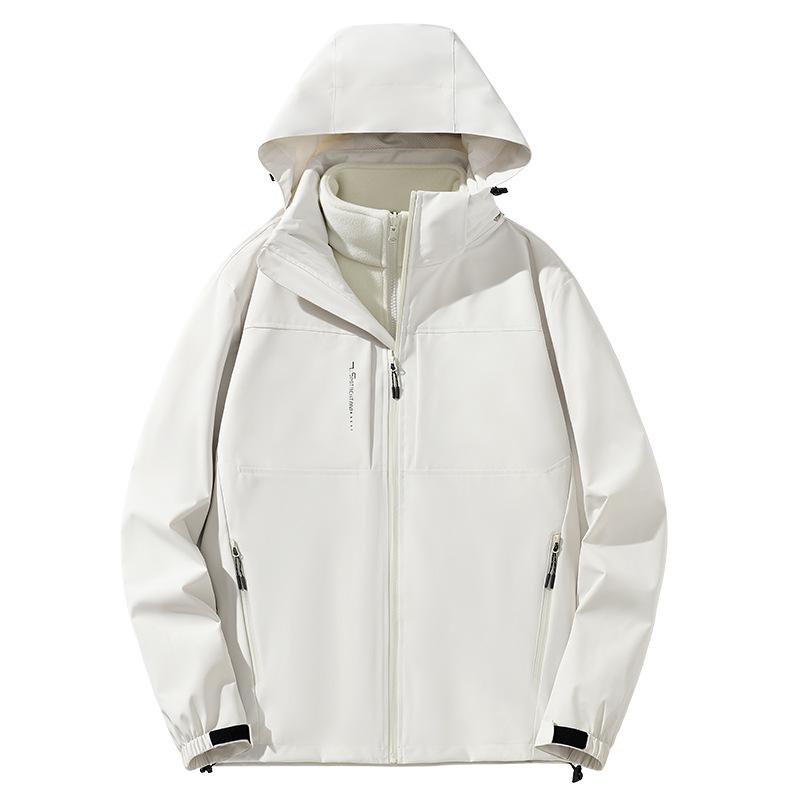 3-in-1 Outdoorjacke für Paare mit herausnehmbarem Futter - Winddicht, wasserabweisend und wasserdicht für den Bergsport