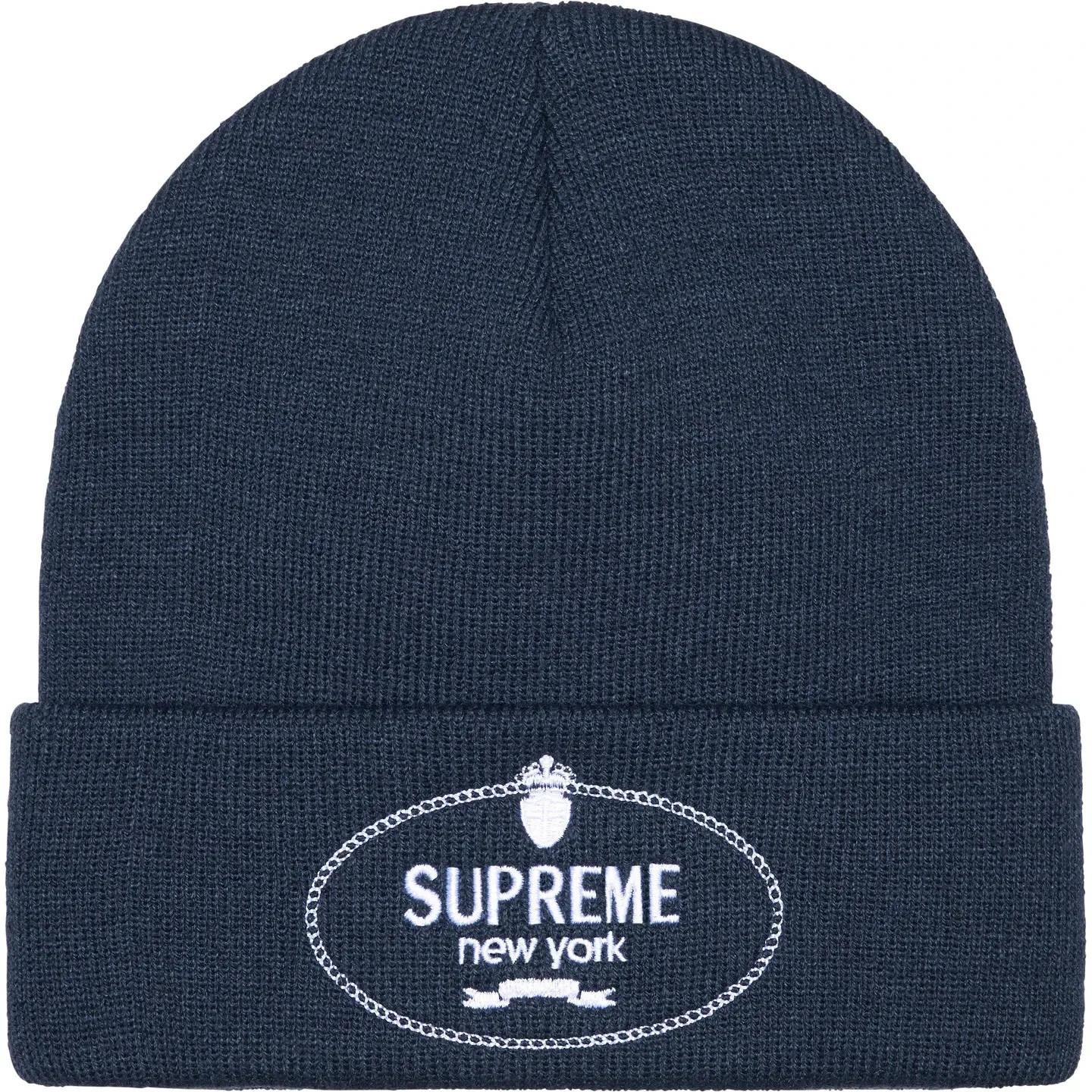 Supreme Crest Beanie Navy One-Size