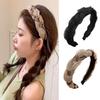 1PC High Skull Top Cross Fried Dough Twists Hair Hoop, Versatile In Autumn And Winter, Go Out, Wide Brim Face Wash Headdress