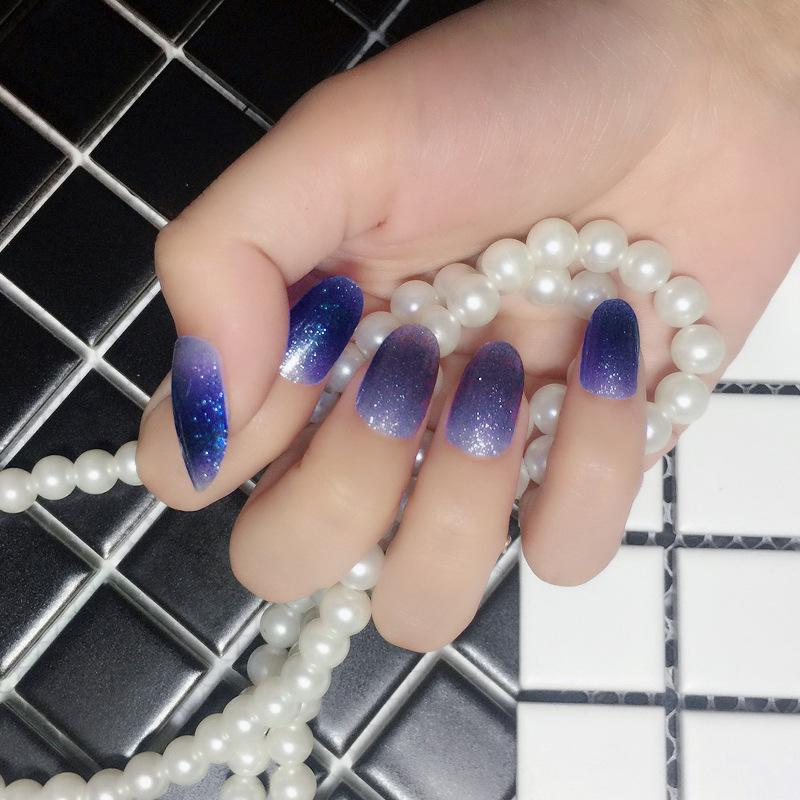 Verlaufs Gänseblümchen Nagelsticker Vollsticker 3D Nagelkunst Sticker Wasserdichter Nagelsticker Vollsticker