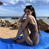 Swimsuit Women's Sexy Pure Desire Long-sleeved Blouse Covering Belly One-piece Set Of Hot Vacation