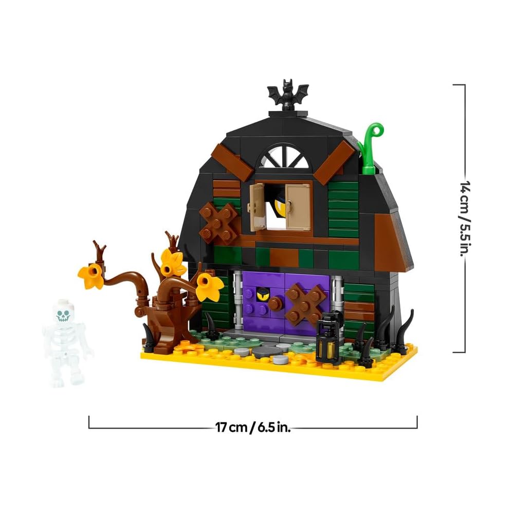 Lego Halloween Barn Skeleton Building Toy Set with Mini Figure for Ages 8 and Up 40721