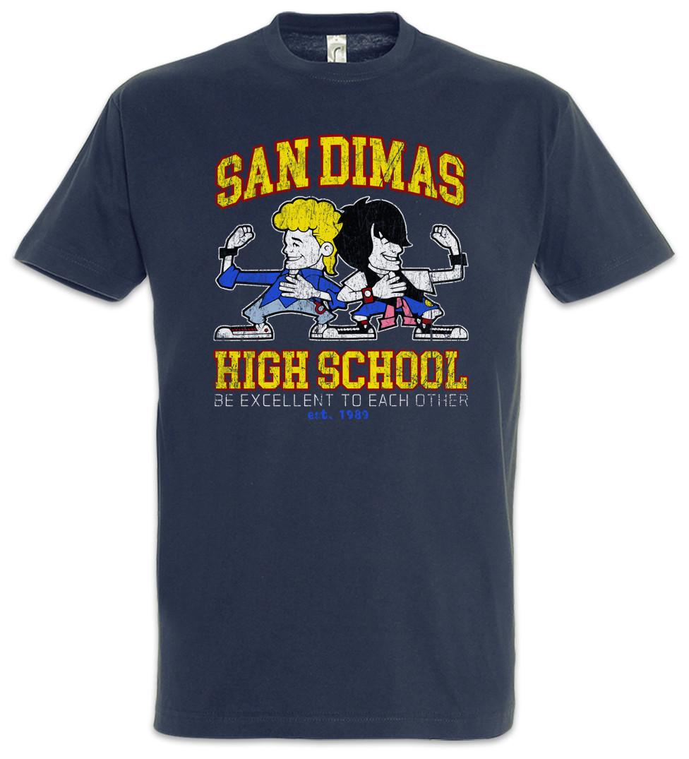 

San Dimas High School T-Shirt Mens Womens Tees Top Bill & Fun Comic Ted s Symbol Excellent Adventure 2XL