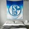 FC Schalke 04 logo  Wall Hanging Printed Fabric Blanket Decorative Tapestries for Bedroom Living Room Home Decor