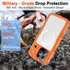 For IPhone 17 Air Pro Max 16 Plus Case IP68 Waterproof Full Body Protective Magnetic Cover Built-in Screen Protector Shockproof