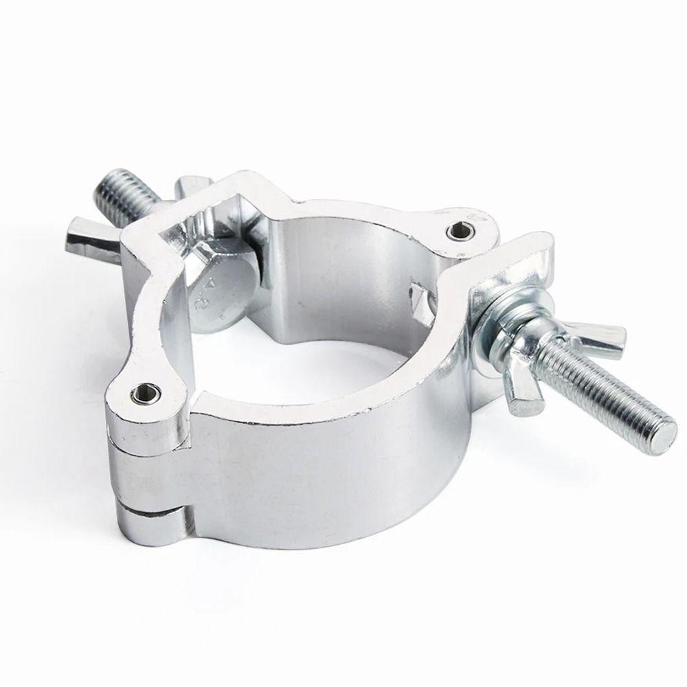 1Pcs Aluminum Alloy Stage Lights Truss Clamp Clip Bracket 18-21mm 38-52mm DJ Light Clamps Quick Release Silver Lamp Hanger Hooks