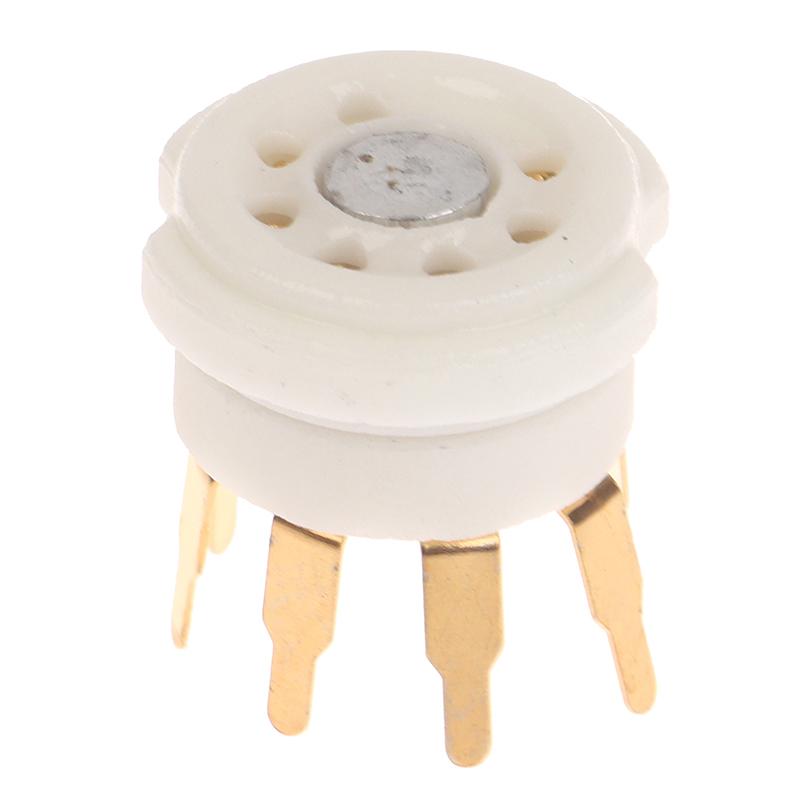 1Pcs 6Aq5 Eaa91 6J1 6J2 6X4 6Z4 Tube Socket Gold-Plated Socket For 7Pin B7G Vaccum Tube Amplifier Audio Diy