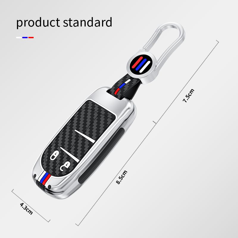 Car Key Case Full Cover for Jeep Grand Cherokee Renegade Fiat Freemont Dodge Charger Challenger Durango Journey Accessories