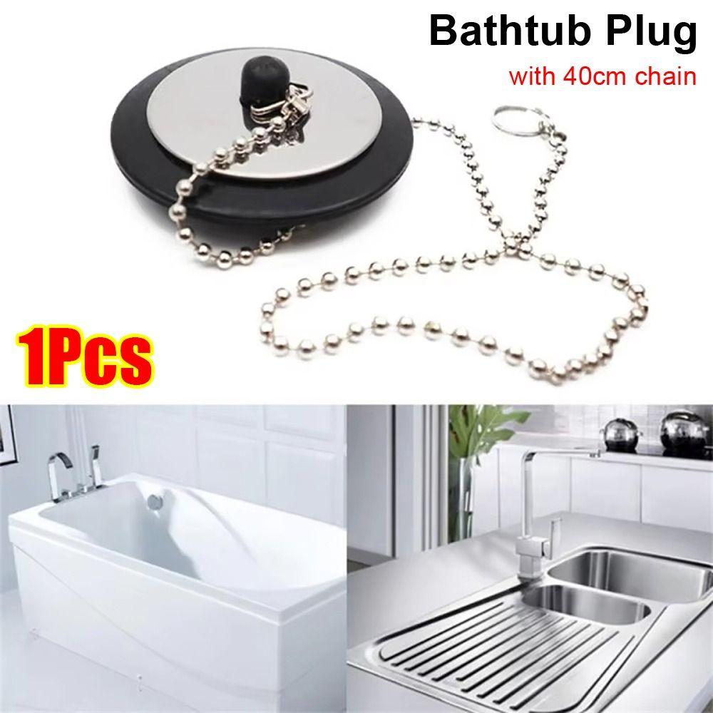 1Pcs Rubber Tub Stopper Universal Bathtub Plug New Bath Tub Drain  Bathtub Accessories