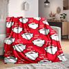 1pc Christmas Santa Blanket, Lightweight Flannel Throw Blanket For Sofa, Bed, Travel, Camping, Living Room, Office, Couch, Chair, And Bed