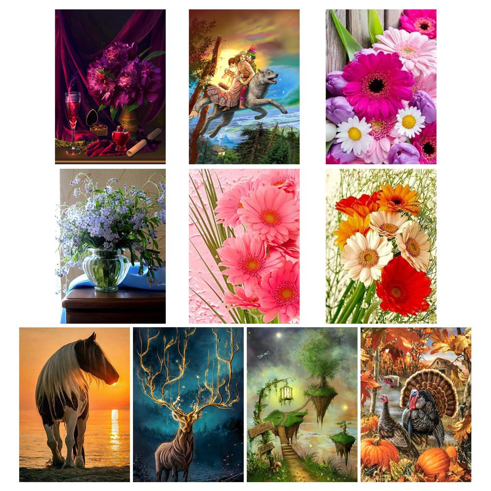 Buy 5D DIY Full Drill Diamond Painting Cross Stitch Embroidery Mosaic ...